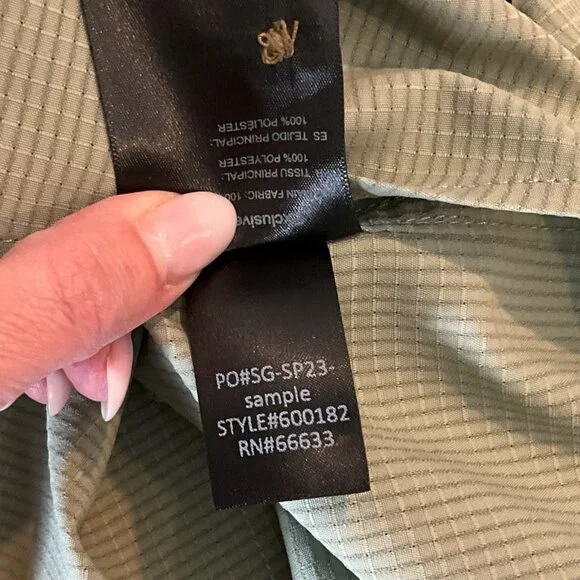 Sitka Gear Mojave Shirt Short Sleeve Mens Green Grid Button Down Size Medium M - Picture 9 of 9
